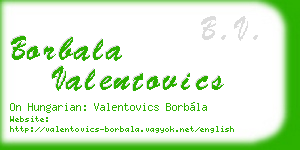 borbala valentovics business card